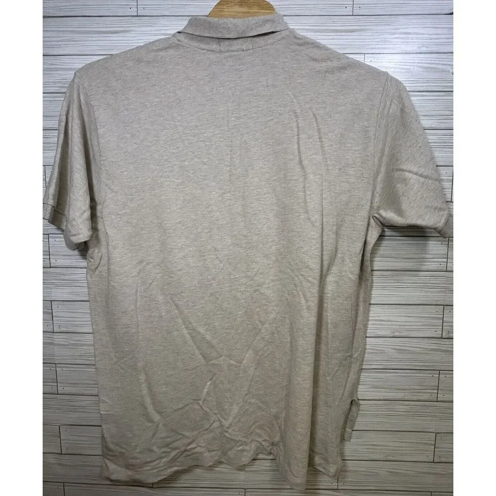 Polo Ralph Lauren‎ Men's Cotton Polo Tan Heather Short Sleeve Golf Sz 2XXL